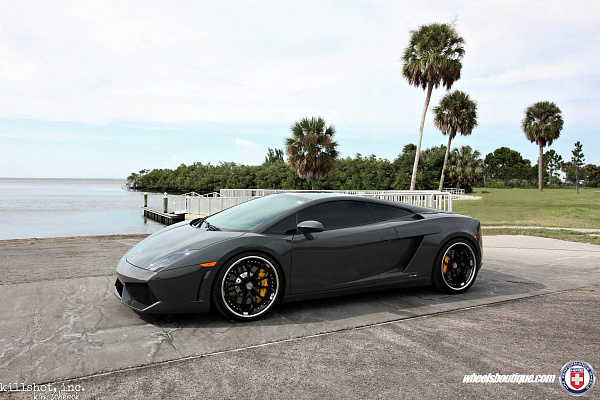 Фото дисков HRE S201 Черный глянец на Lamborghini Gallardo
