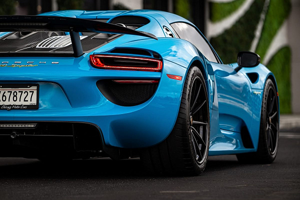 Фото дисков Anrky AN38 Черный сатин на Porsche 918 Spyder