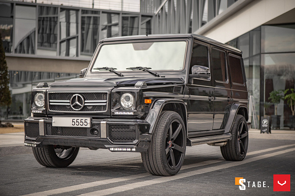 Фото дисков Vossen CV3 Черный сатин на Mercedes-Benz G-Class II