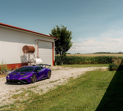 Фото дисков Vossen EVO-3R на Lamborghini Huracan