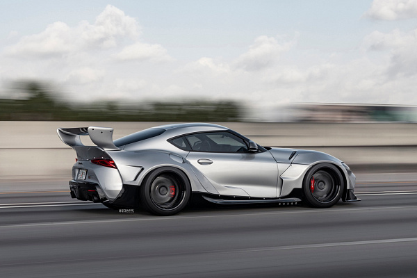 Фото дисков Strasse Wheels S6 Competition Черный сатин на Toyota Supra A90