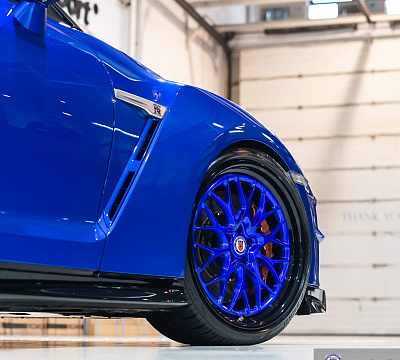 Фото дисков HRE 520 на Nissan GT-R