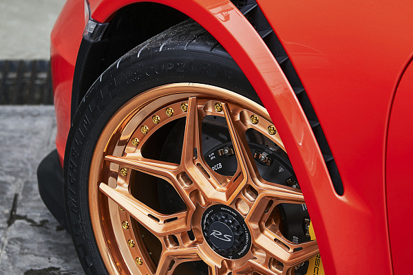 Фото дисков Vossen EVO-4R (3-Piece) Глянцевая медь на Porsche 911 VIII