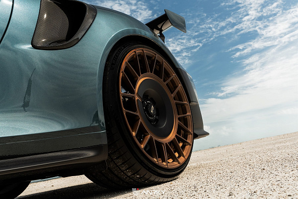 Фото дисков Anrky AN20 Aerosport Сатиновая бронза на Porsche 911 VII