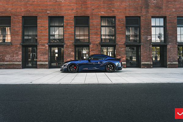 Фото дисков Vossen HF-5 Черный сатин на Toyota Supra A90