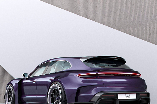 Фото дисков Brixton Forged PF7 Aerotech Черный глянец на Porsche Taycan I