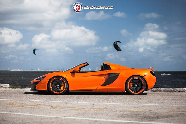 Фото дисков HRE S107 Черный сатин на McLaren 650S