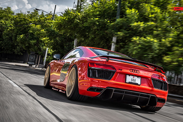 Фото дисков Anrky AN23 Сатиновая шампань на Audi R8 (4S)