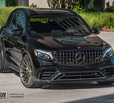 Фото дисков HRE P103 на Mercedes-Benz GLC (X253, C253)