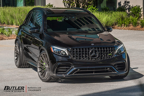 Фото дисков HRE P103 Глянцевый графит на Mercedes-Benz GLC (X253, C253)