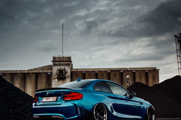 Фото дисков Brixton Forged PF5 Черный сатин на BMW 2/M2 (F22/F87)