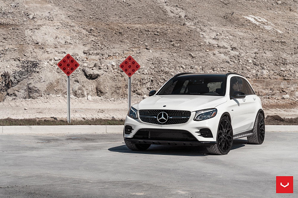 Фото дисков Vossen HF-2 Черный сатин на Mercedes-Benz GLC (X253, C253)