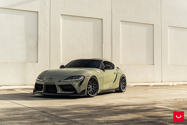 Фото дисков Vossen HF-7 Черный сатин на Toyota Supra A90