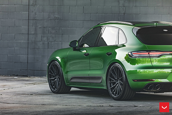 Фото дисков Vossen HF-4T Черный сатин на Porsche Macan I