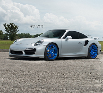 Фото дисков Strasse Wheels SV1 Deep Concave Monoblock на Porsche 911 VII