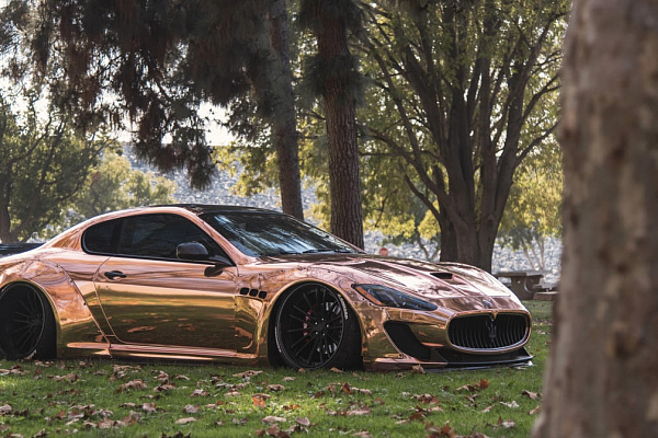 Фото дисков Savini SV78 Черный матовый на Maserati GranTurismo I