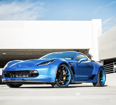 Фото дисков Savini SV67 на Chevrolet Corvette C7