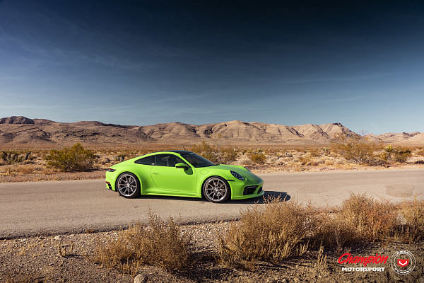Фото дисков Vossen RS92 Полированный лак на Porsche 911 VIII