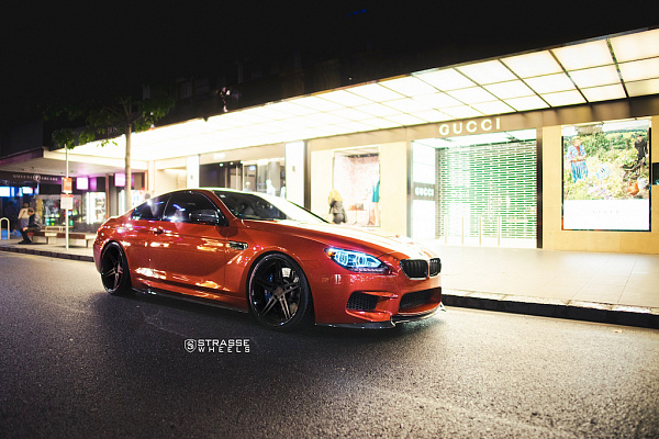 Фото дисков Strasse Wheels SP5R Deep Concave Черный сатин на BMW 6/M6 (F06/F13/F12)