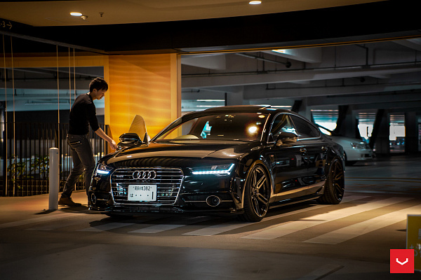 Фото дисков Vossen HF-1 Алмазная проточка на Audi A/RS 7 (4G)