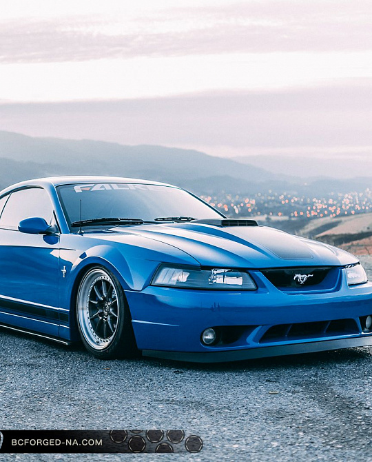 Фото дисков LE10 // MLE10 Глянцевый темный лак на Ford Mustang IV