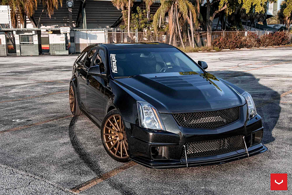Фото дисков Vossen VFS-2 Сатиновая бронза на Cadillac CTS II