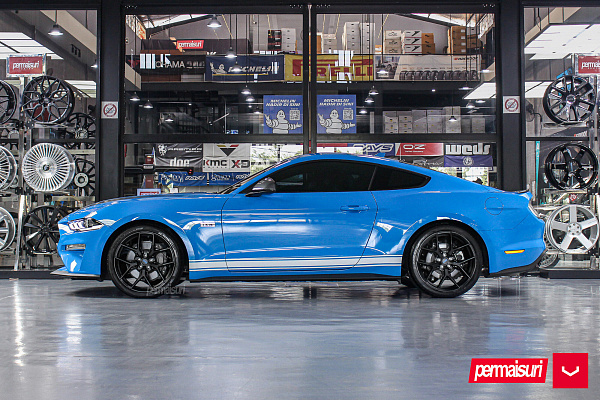 Фото дисков Vossen HF-5 Черный сатин на Ford Mustang VI