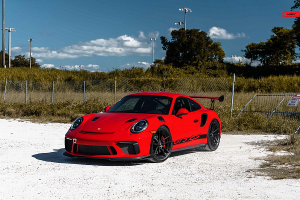 Фото дисков Anrky AN24 Черный сатин на Porsche 911 VII