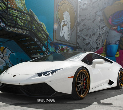 Фото дисков Strasse Wheels SV10M Deep Concave FS на Lamborghini Huracan