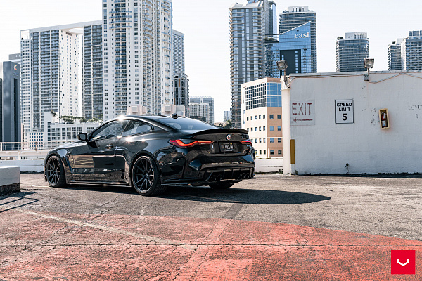 Фото дисков Vossen HF-3 Черный сатин на BMW 4/M4 (G22/G82)