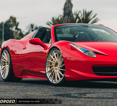 Фото дисков BC Forged HCA215 на Ferrari 458