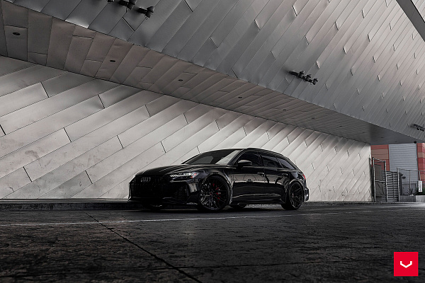 Фото дисков Vossen HF-7 Черный глянец на Audi A/RS 6 (C8)