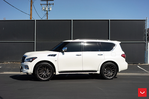 Фото дисков Vossen HF6-3 Матовый графит на Infiniti QX80 I
