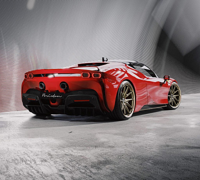 Фото дисков Brixton Forged PF11 R / RS на Ferrari SF90