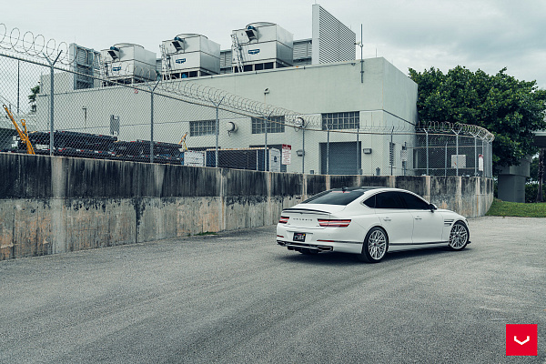 Фото дисков Vossen HF-7 Серебро на Genesis G80 II