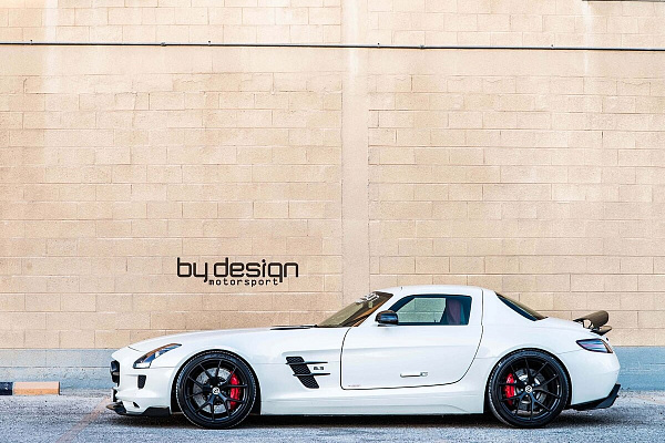 Фото дисков HRE P101 Черный сатин на Mercedes-Benz SLS AMG