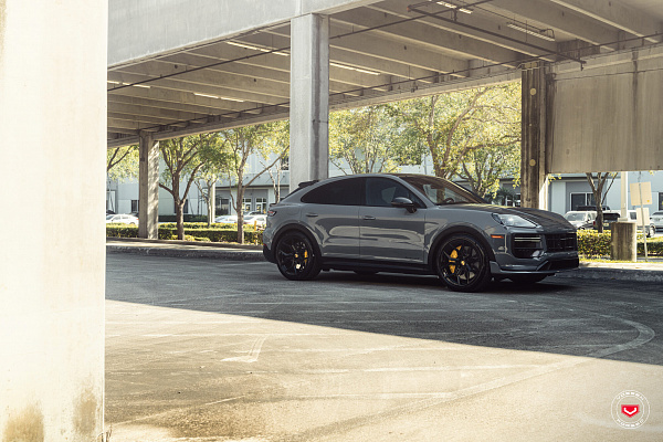 Фото дисков Vossen EVO-3 Черный глянец на Porsche Cayenne III