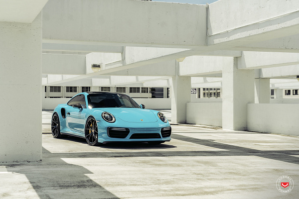 Фото дисков Vossen RS19 Черный глянец на Porsche 911 VIII