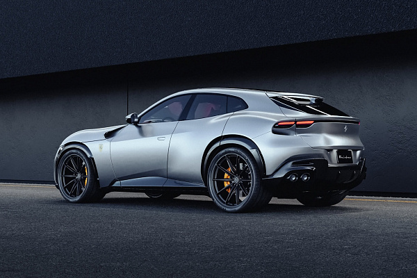 Фото дисков Brixton Forged FDE11 Черный сатин на Ferrari Purosangue