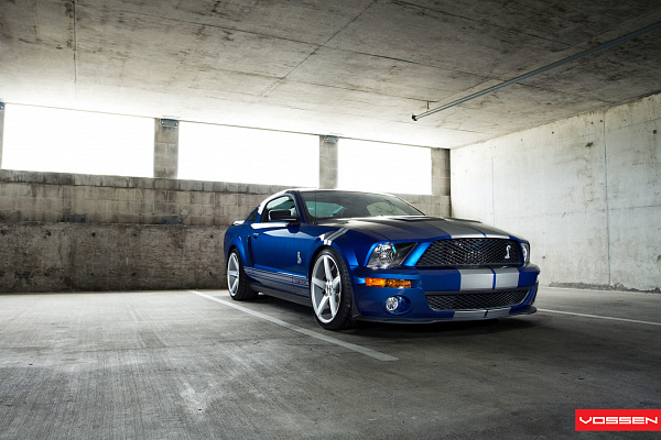 Фото дисков Vossen CV3 Серебро на Ford Mustang V