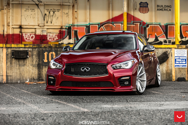 Фото дисков Vossen CVT Серебро на Infiniti Q50