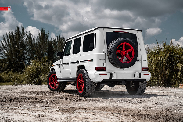 Фото дисков Anrky AN15 Красный сатин на Mercedes-Benz G-Class III