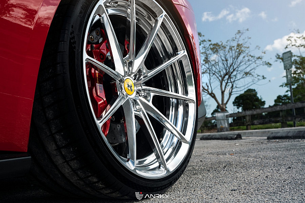 Фото дисков Anrky AN28 Полированный лак на Ferrari 812