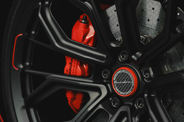 Фото дисков Brixton Forged PF10-RS Черный глянец на Lamborghini Aventador