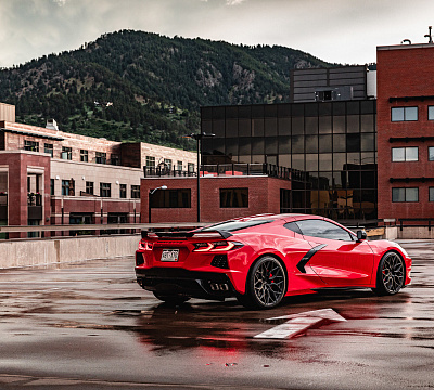 Фото дисков Vossen HF-2 на Chevrolet Corvette C8