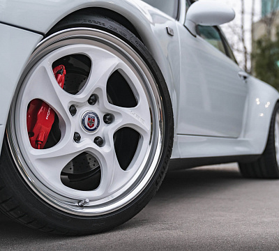 Фото дисков HRE 522 на Porsche 911 IV