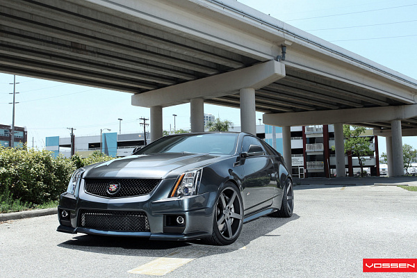 Фото дисков Vossen CV3 Сатиновый графит на Cadillac CTS II