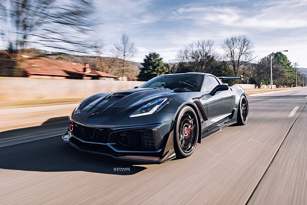 Фото дисков Strasse Wheels SV10M Deep Concave FS Другой цвет на Chevrolet Corvette C7
