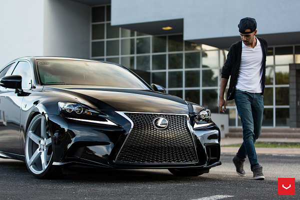 Фото дисков Vossen CV3 Серебро на Lexus IS II