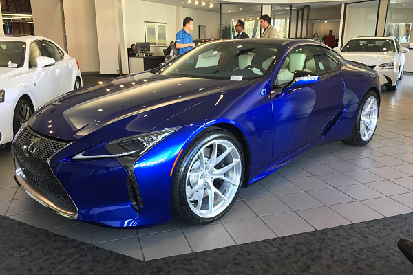 Фото дисков HRE P101 Глянцевый лак на Lexus LC 500